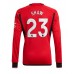 Manchester United Luke Shaw #23 Voetbalkleding Thuisshirt 2023-24 Lange Mouwen